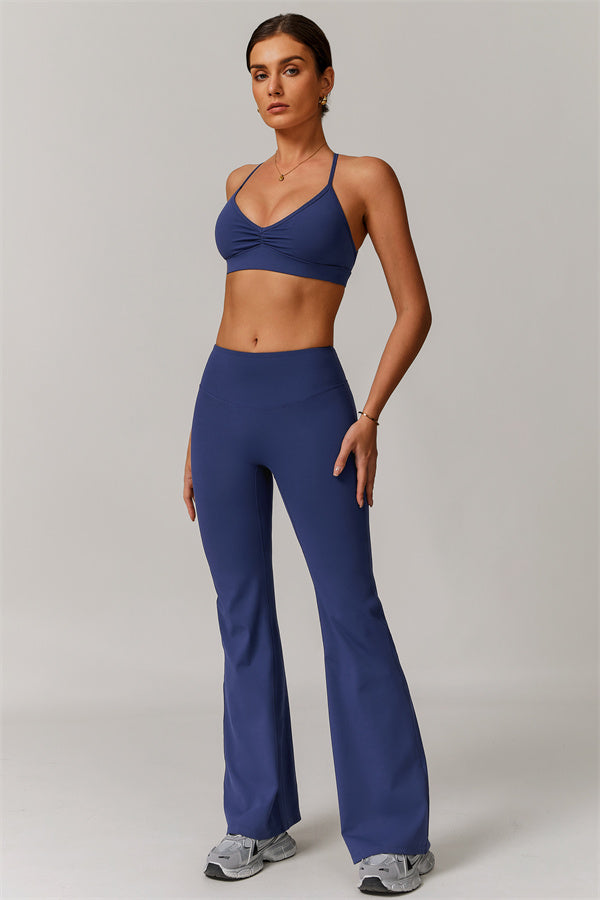 The Delicate Sports Bra Flared Leggings 2-Piece Set