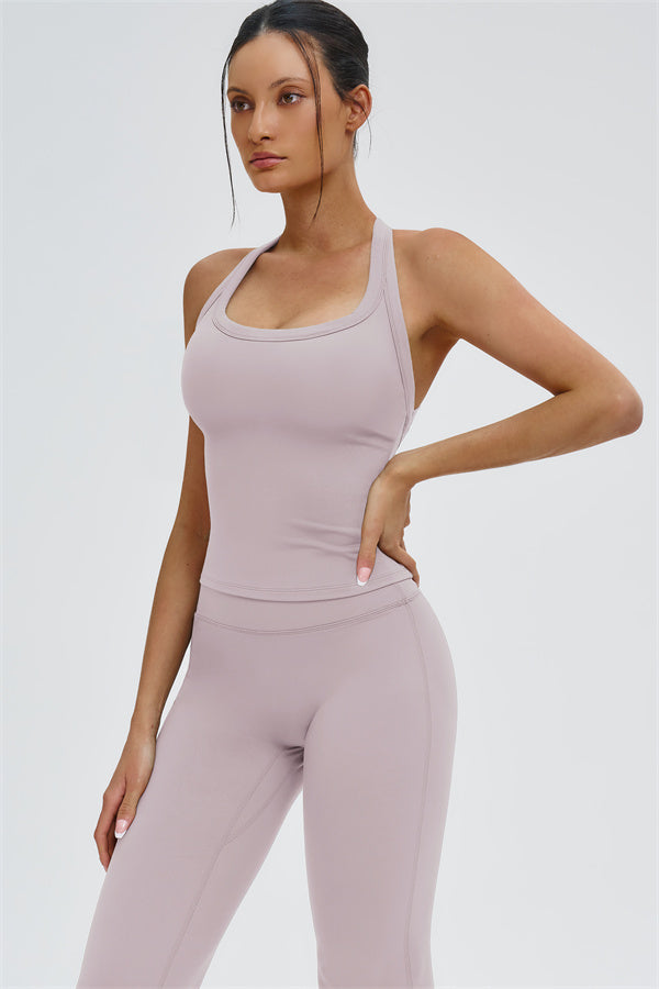 The Slate Y-Back Top