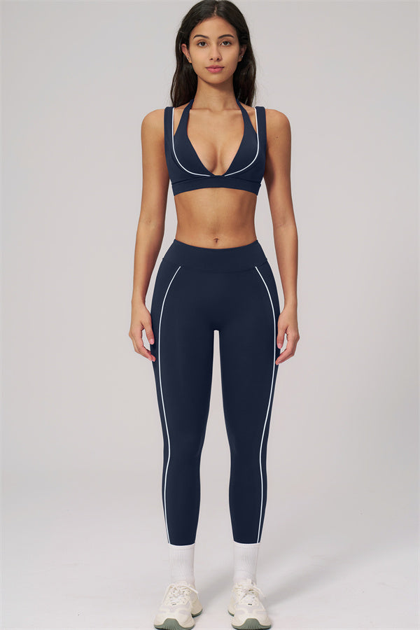 The Clarity Contour Line Sports Bra Leggings 2-Piece Set