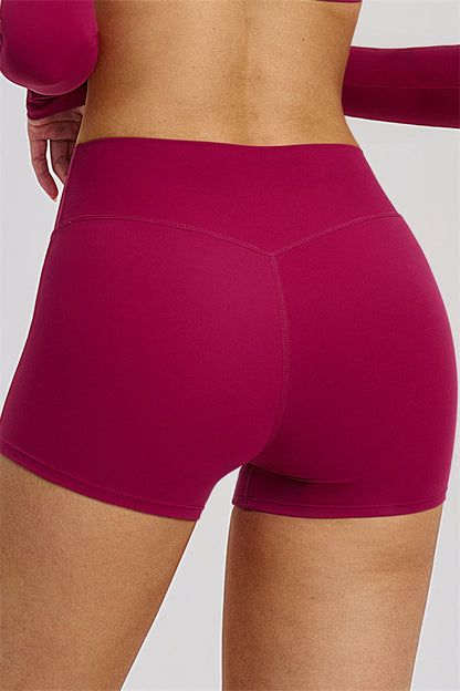 The Zestful Long Sleeve Crop Top Shorts 2-Piece Set