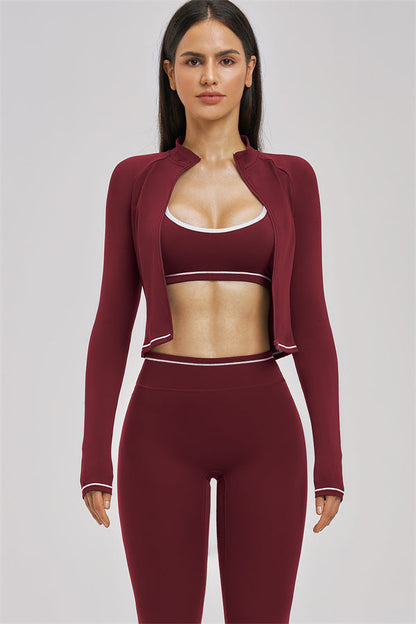 The Unbound Jacket Sports Bra Leggings 3-Piece Set