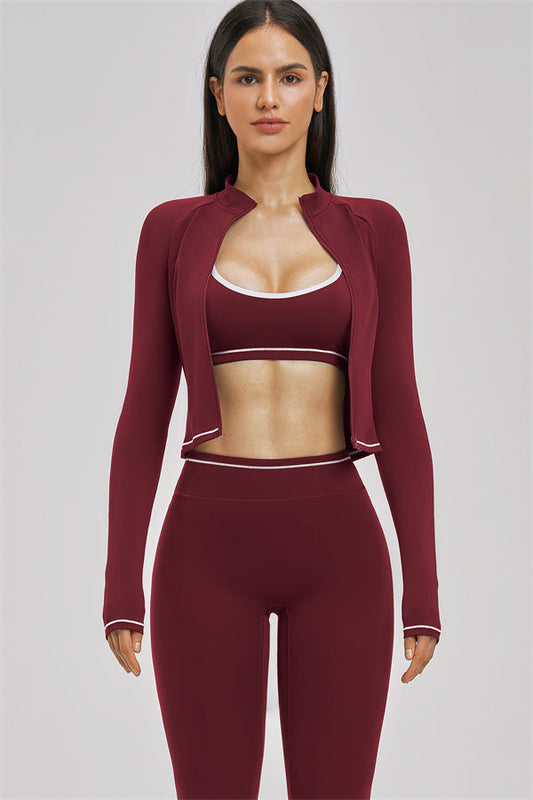 The Unbound Jacket Sports Bra Leggings 3-Piece Set