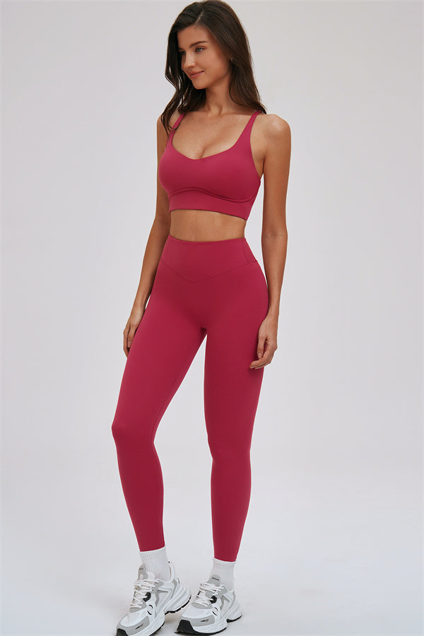 The Kinetic Cross Back Sports Bra Leggings 2-Piece Set
