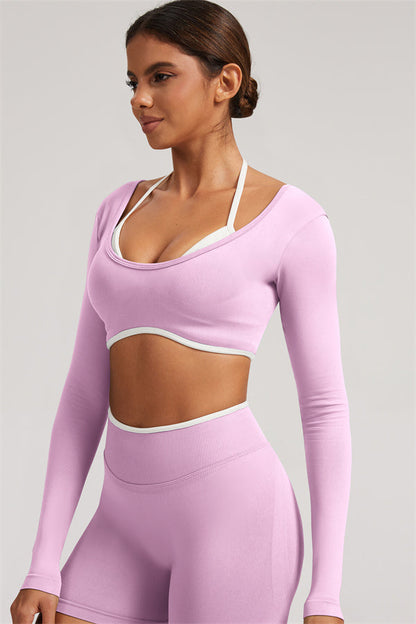 The Elevate Long Sleeve Crop top Leggings 2-Piece Set