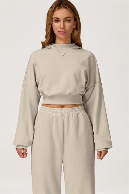 The Axis Crop Hoodie