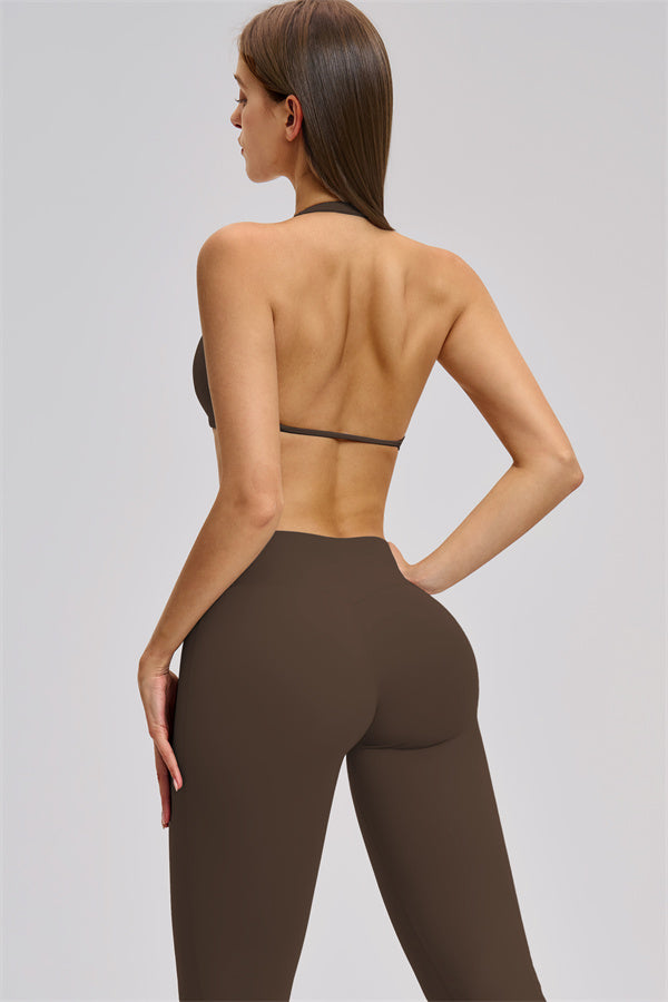 The Zestful Sports Bra Flared Leggings 2-Piece Set