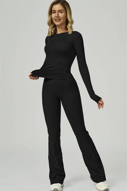 The FlexFit Active Top Flared Leggings 2-Piece Set