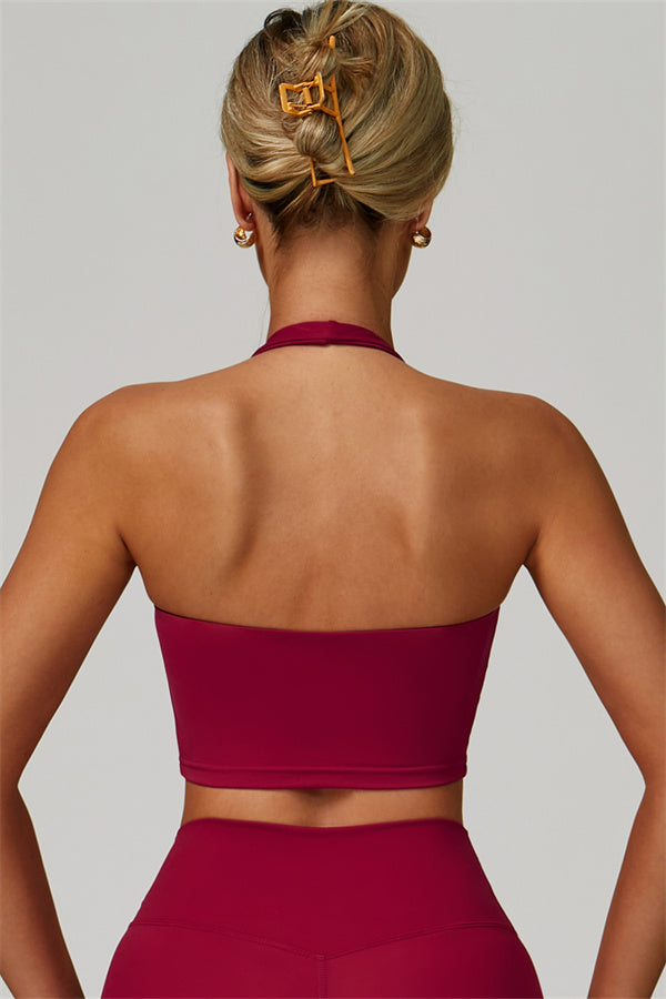 The Seraphine Halter Crop Top Shorts 2-Piece Set