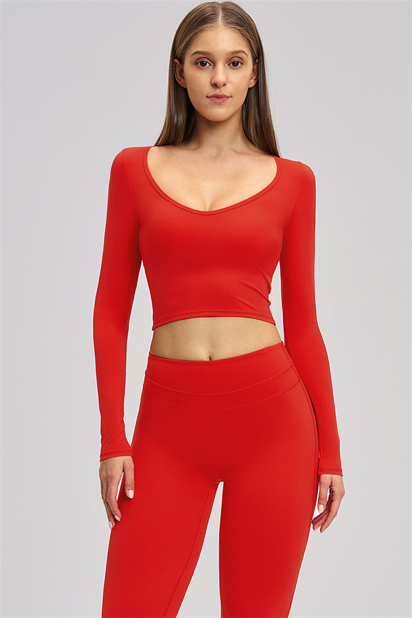 The Stride Long Sleeve T-shirt Flared Leggings 2-Piece Set