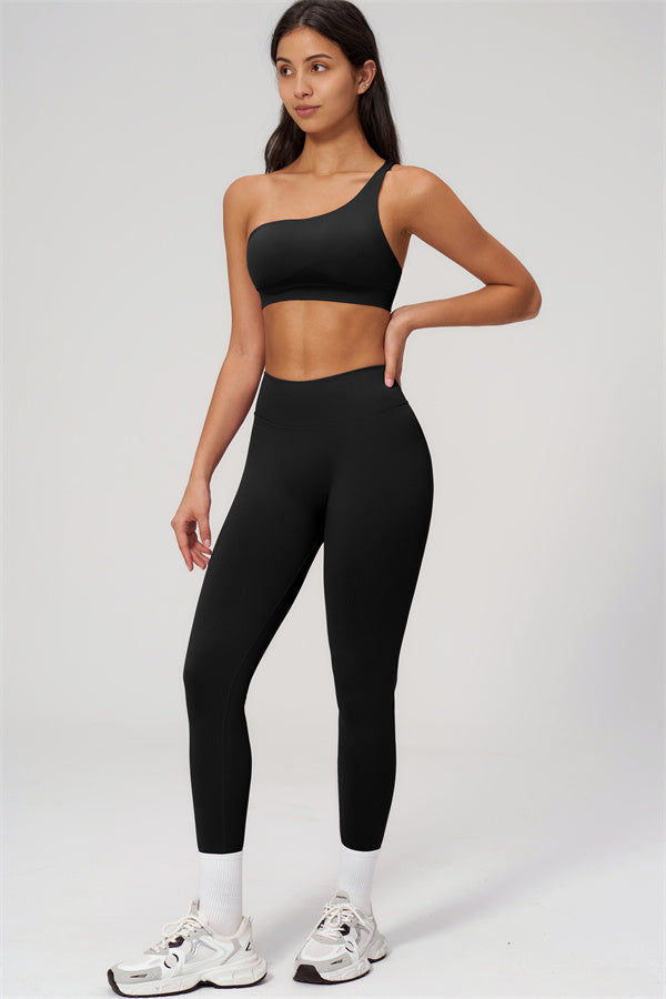 The Empower One-Shoulder Sports Bra Leggings 2-Piece Set