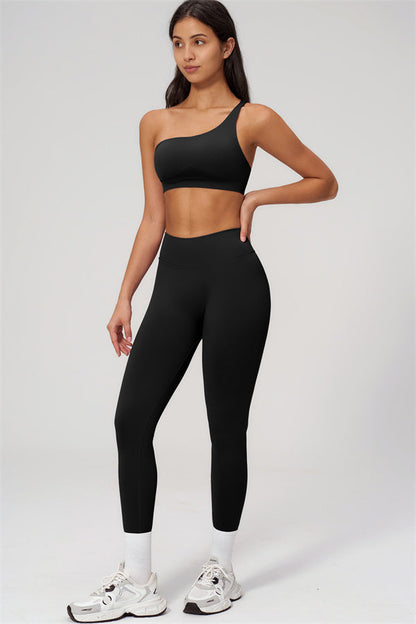 The Empower One-Shoulder Sports Bra Leggings 2-Piece Set