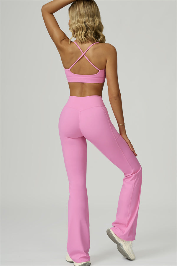The Flourish Sports Bra Flared Leggings 2-Piece Set