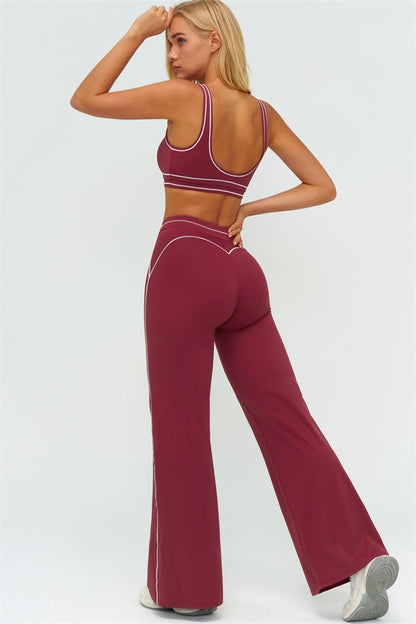 The Amara Sports Bra Flared Leggings 2-Piece Set