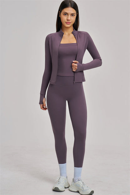 The Swoon Jacket Tank Top Leggings 3-Piece Set