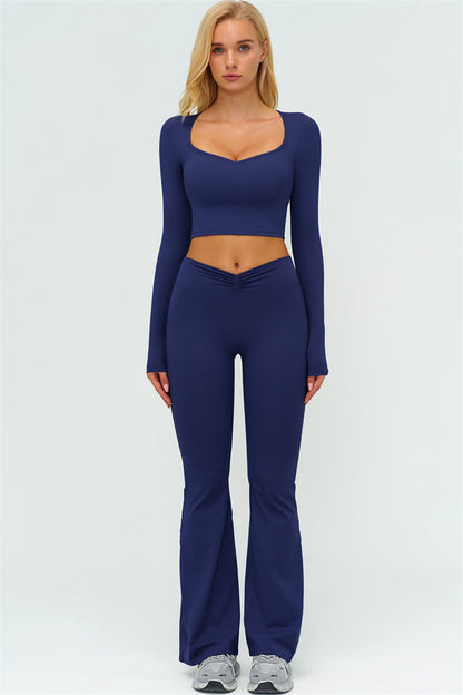 The Lushness Long Sleeve Crop top