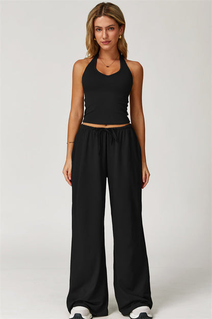 The Sprint Halter Tank Top Sweatpants 2-Piece Set
