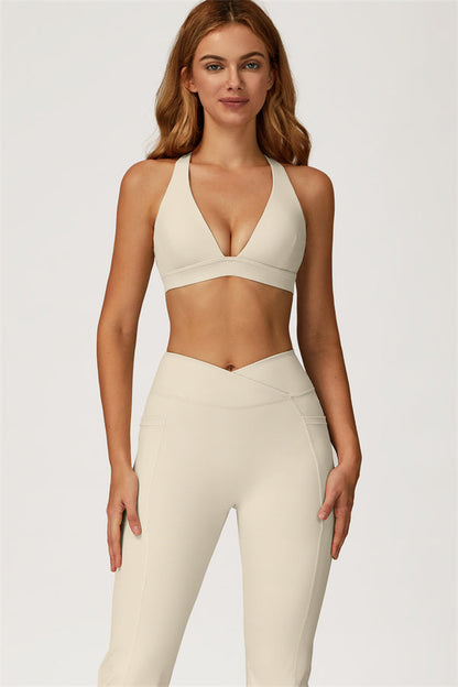 The Glacier Sports Bra Flared Leggings 2-Piece Set
