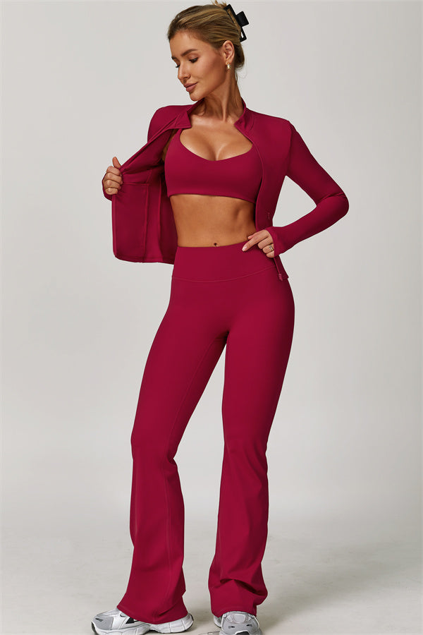 The Refresh Sports Bra Flared Leggings 2-Piece Set