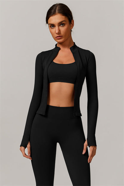 The Nova Luxe Jacket Sports Bra Leggings 3-Piece Set