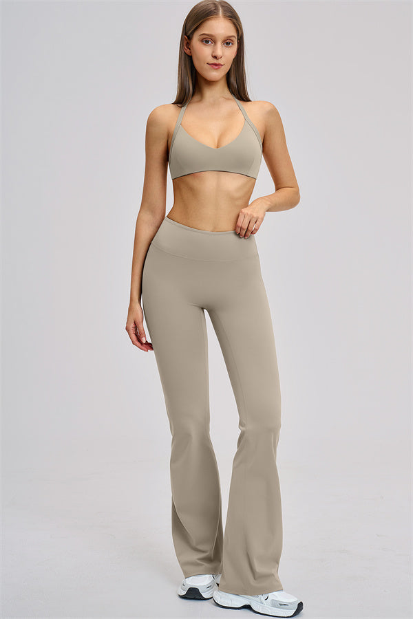 The Zestful Sports Bra Flared Leggings 2-Piece Set