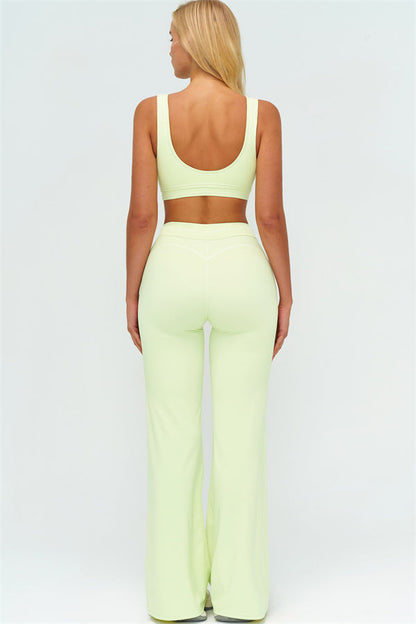 The Amara Sports Bra Flared Leggings 2-Piece Set
