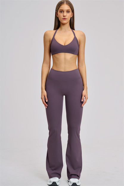 The Zestful Sports Bra Flared Leggings 2-Piece Set