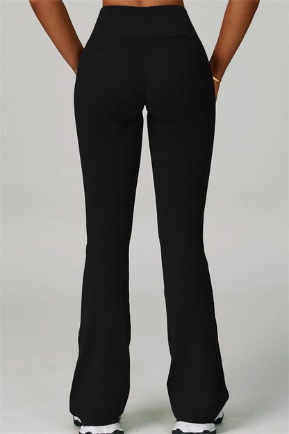 The Bold Cross Back Sports Bra Flared Leggings 2-Piece Set