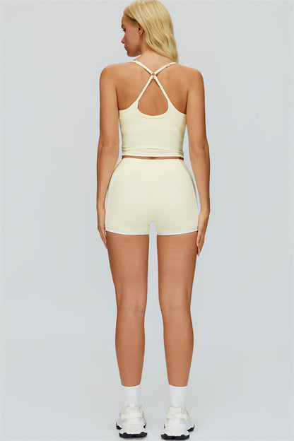 The Whisper Crop Top Shorts 2-Piece Set