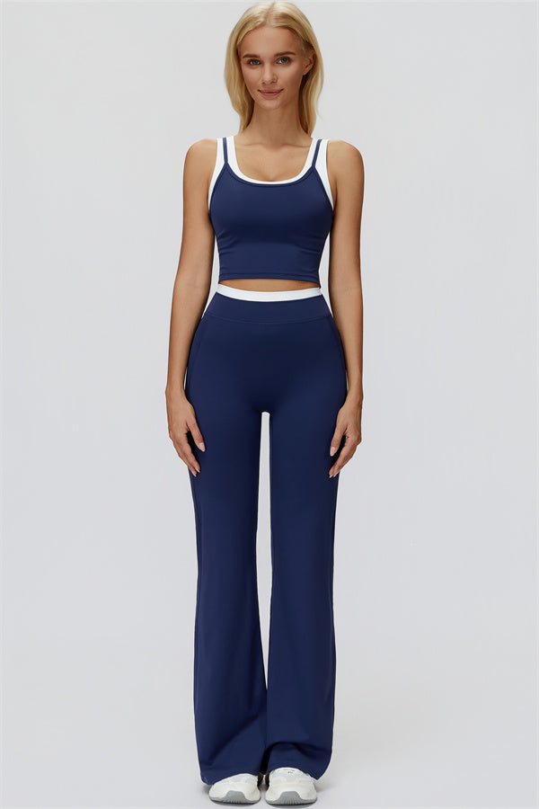 The Canyon Crop Tank Flared Leggings 2-Piece Set