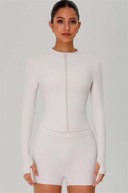 The Jewel Zip Jacket Shorts 2-Piece Set