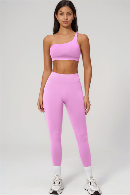 The Empower One-Shoulder Sports Bra Leggings 2-Piece Set