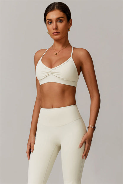 The Delicate Sports Bra Flared Leggings 2-Piece Set