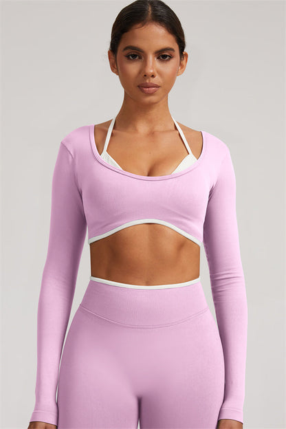 The Elevate New Long Sleeve Crop top