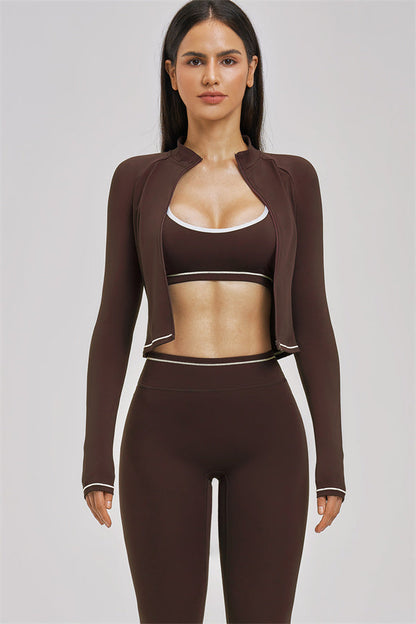 The Unbound Jacket Sports Bra Leggings 3-Piece Set