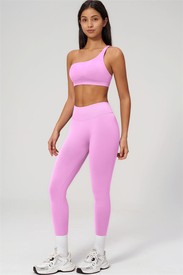 The Empower One-Shoulder Sports Bra Leggings 2-Piece Set