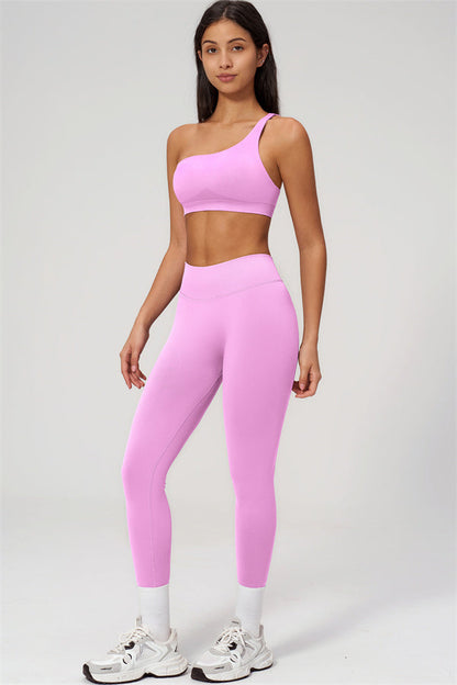 The Empower One-Shoulder Sports Bra Leggings 2-Piece Set