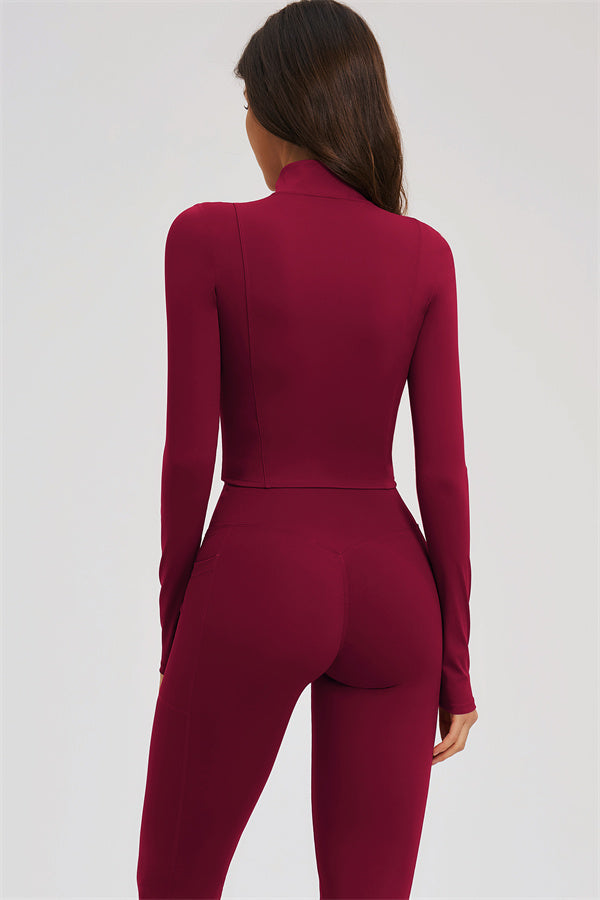 The Sizzle Zip Jacket Sports Bra Leggings 3-Piece Set