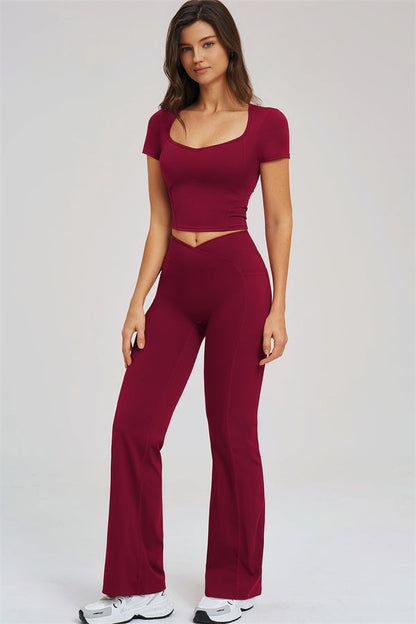 The Sizzle T-shirt Flared Leggings 2-Piece Set