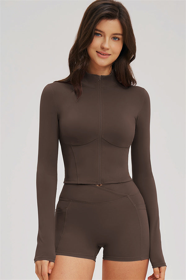 The Sizzle Zip Jacket Shorts 2-Piece Set