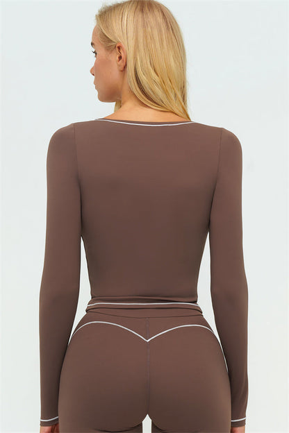 The Amara Long Sleeve T-shirt Flared Leggings 2-Piece Set