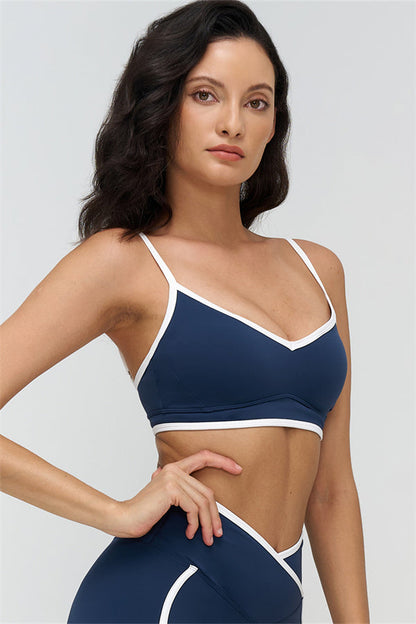 The Crave Contrast Sports Bra Leggings 2-Piece Set