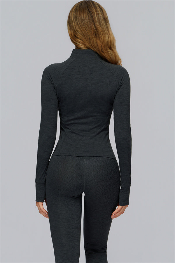 The Radiance Jacket Racerback Sports Bra Leggings 3-Piece Set