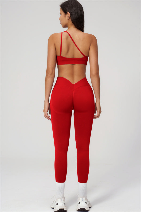 The Empower One-Shoulder Sports Bra Leggings 2-Piece Set