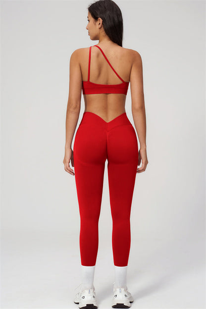 The Empower One-Shoulder Sports Bra Leggings 2-Piece Set