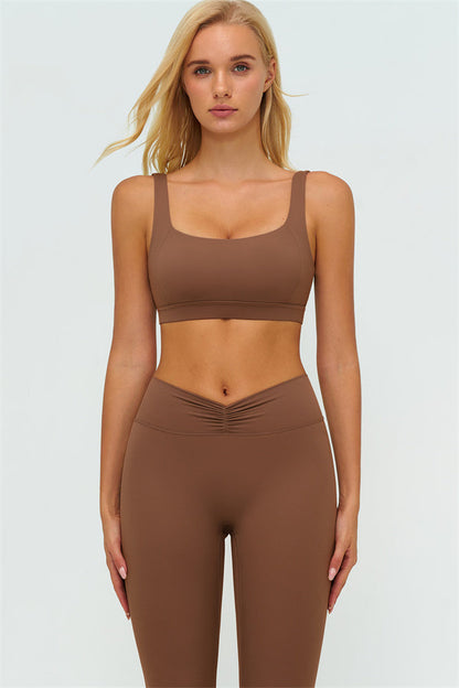 The Lushness V-Back Sports Bra Leggings 2-Piece Set