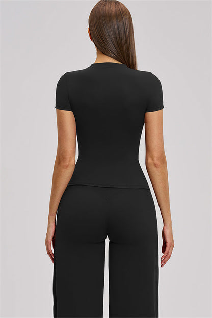 The Dynamic Long Sleeve T-shirt Straight Leg Pants 2-Piece Set