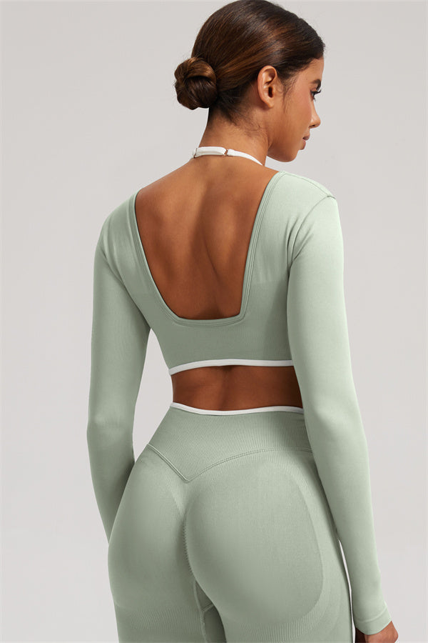 The Elevate New Long Sleeve Crop top