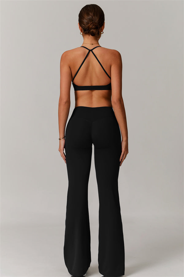 The Delicate Sports Bra Flared Leggings 2-Piece Set