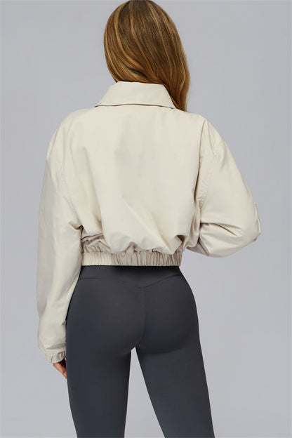 The Elle Form Crop Zip Jacket