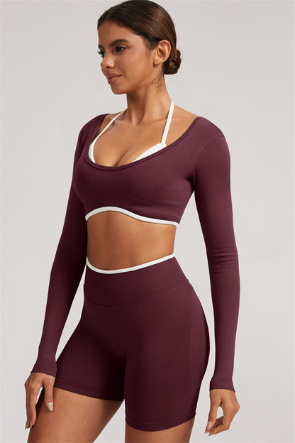 The Elevate Long Sleeve Crop top